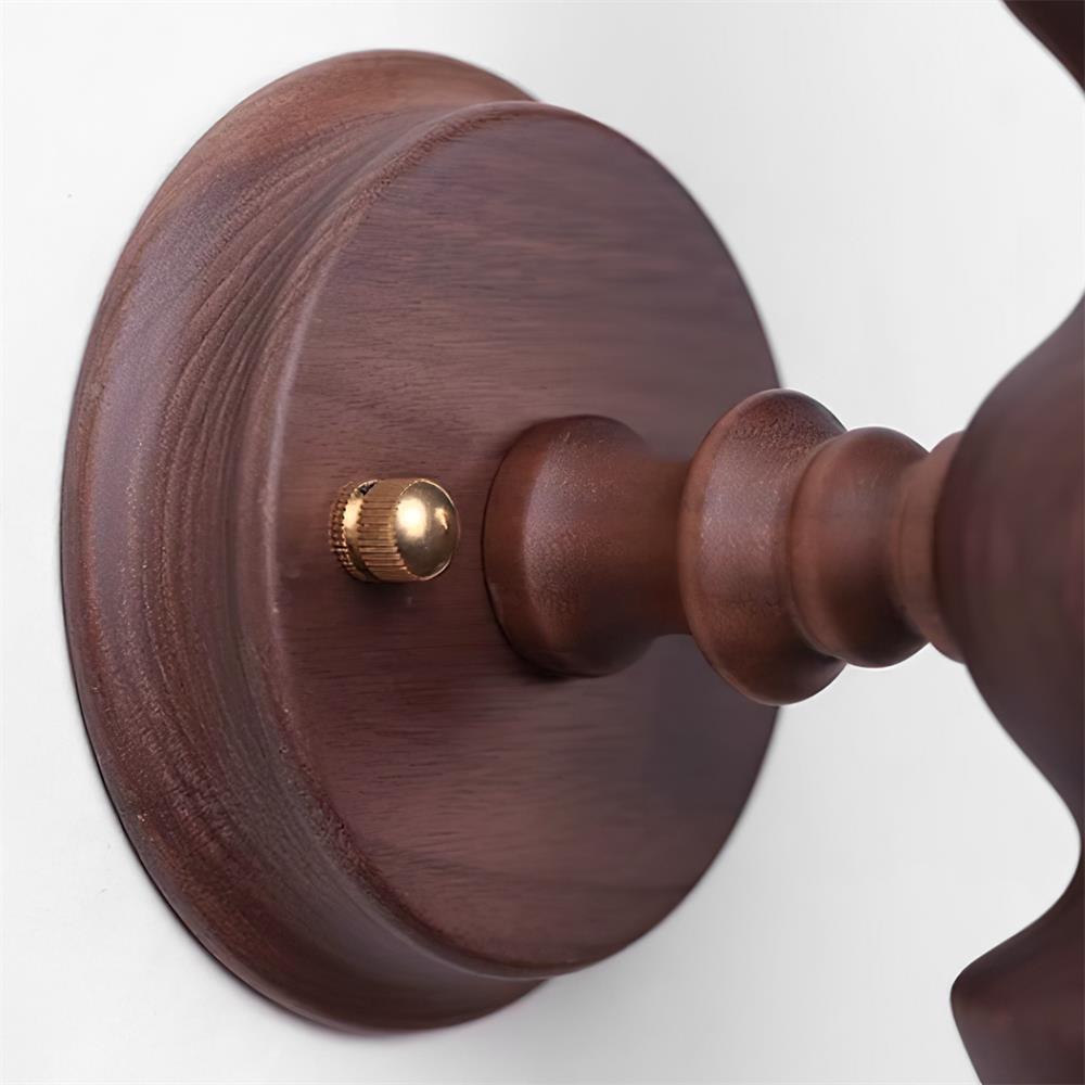 Aplique de pared moderno vintage de madera cuerpo múltiples acabados en madera