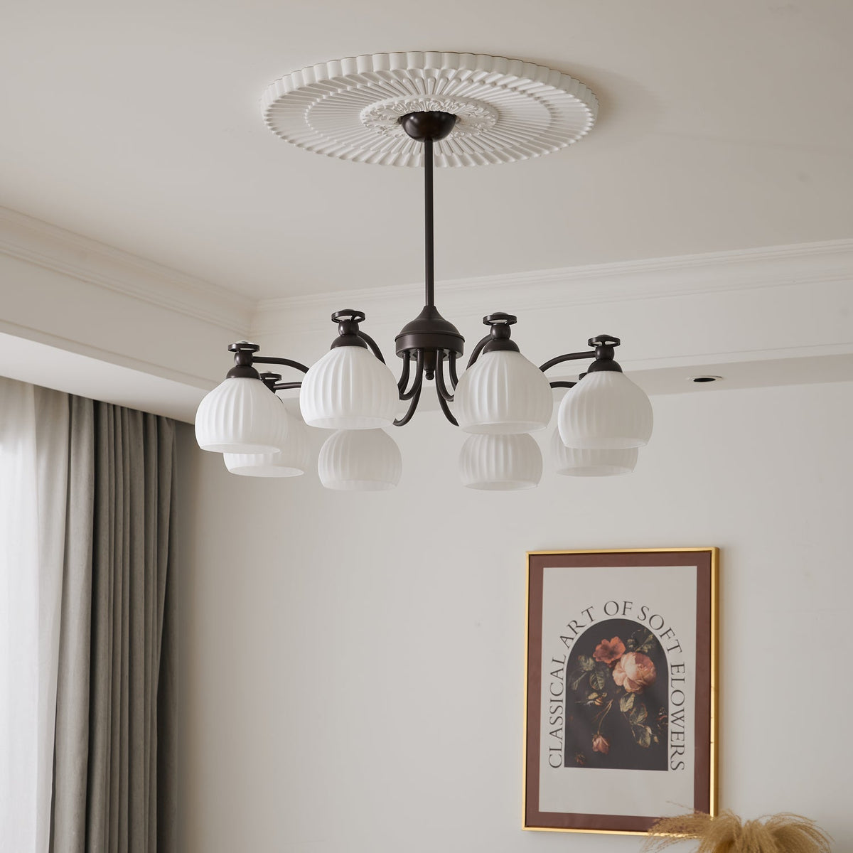 Calaeor lámpara de araña Premium elegancia de vidrio