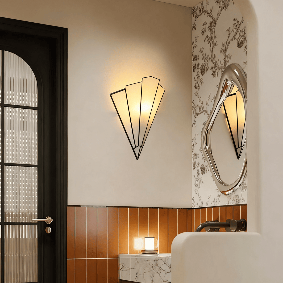 Lila aplique de pared Deco