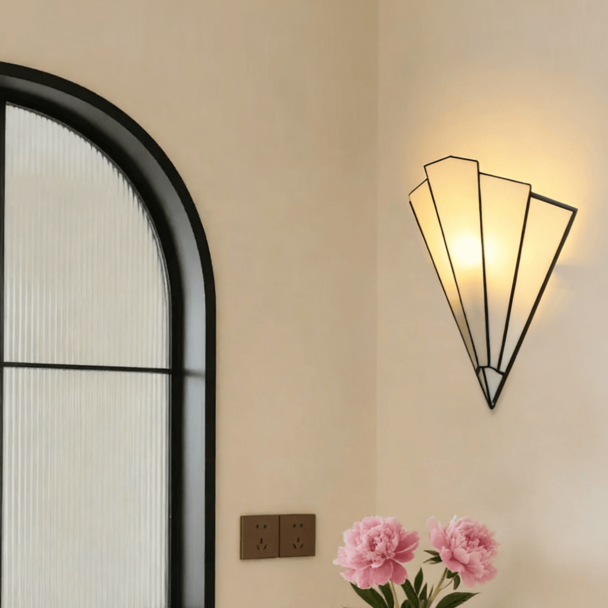 Lila aplique de pared Deco