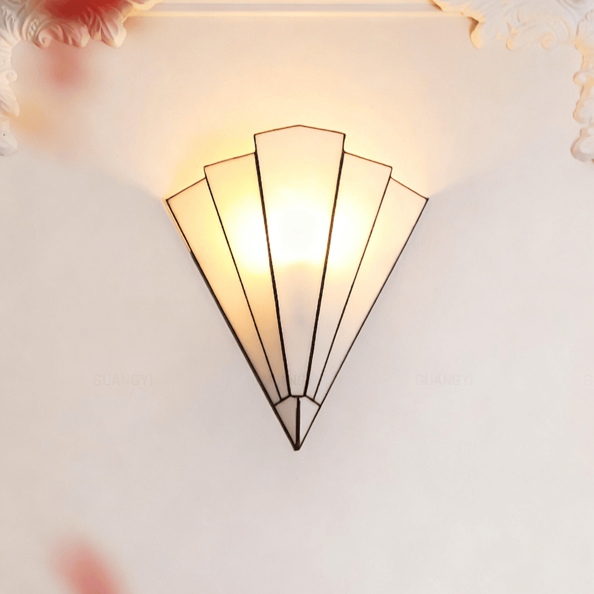 Lila aplique de pared Deco