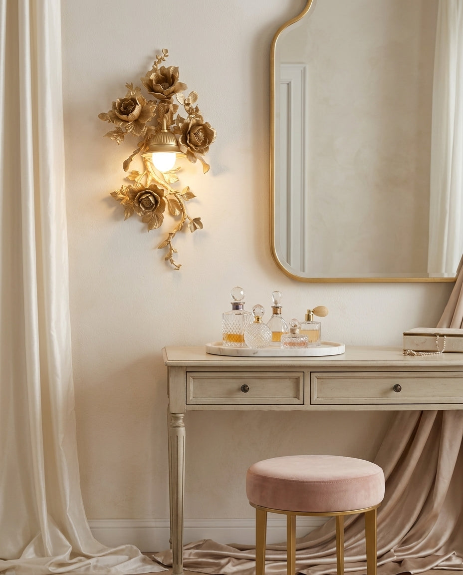 Gilded aplique de pared