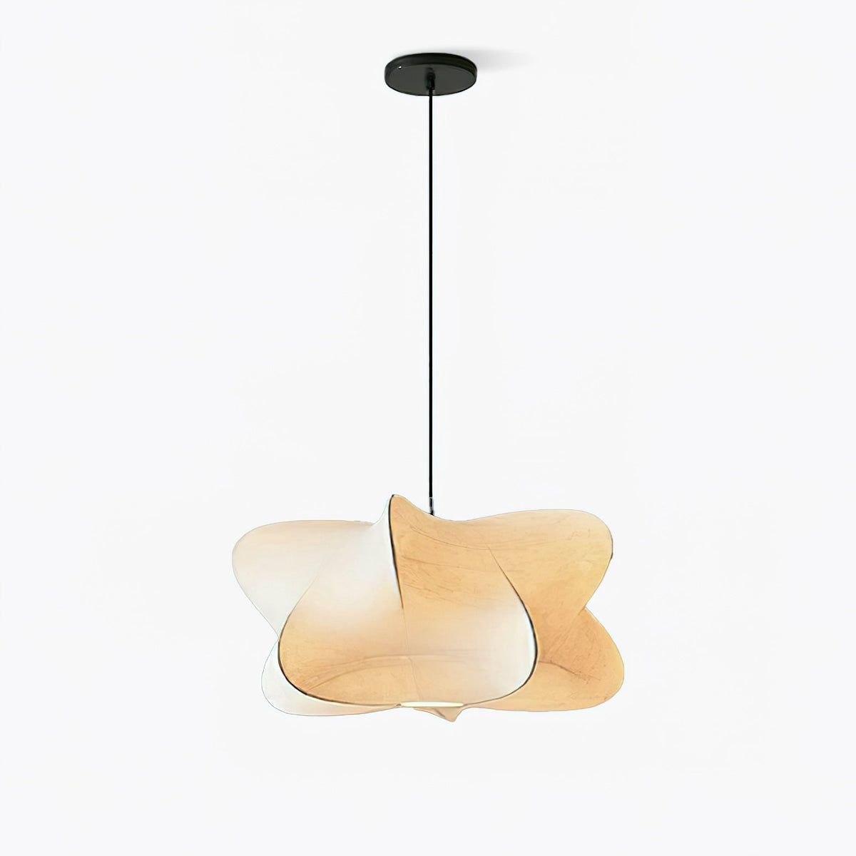 Luxe lámpara colgante contemporánea de seda