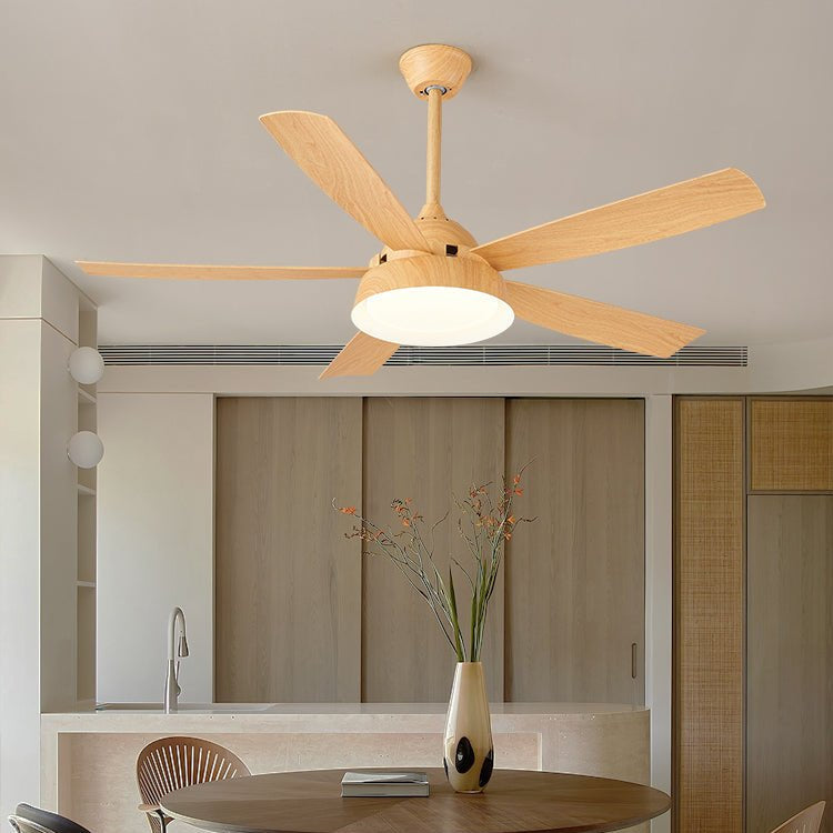 Orvino ventilador de techo con luz de madera