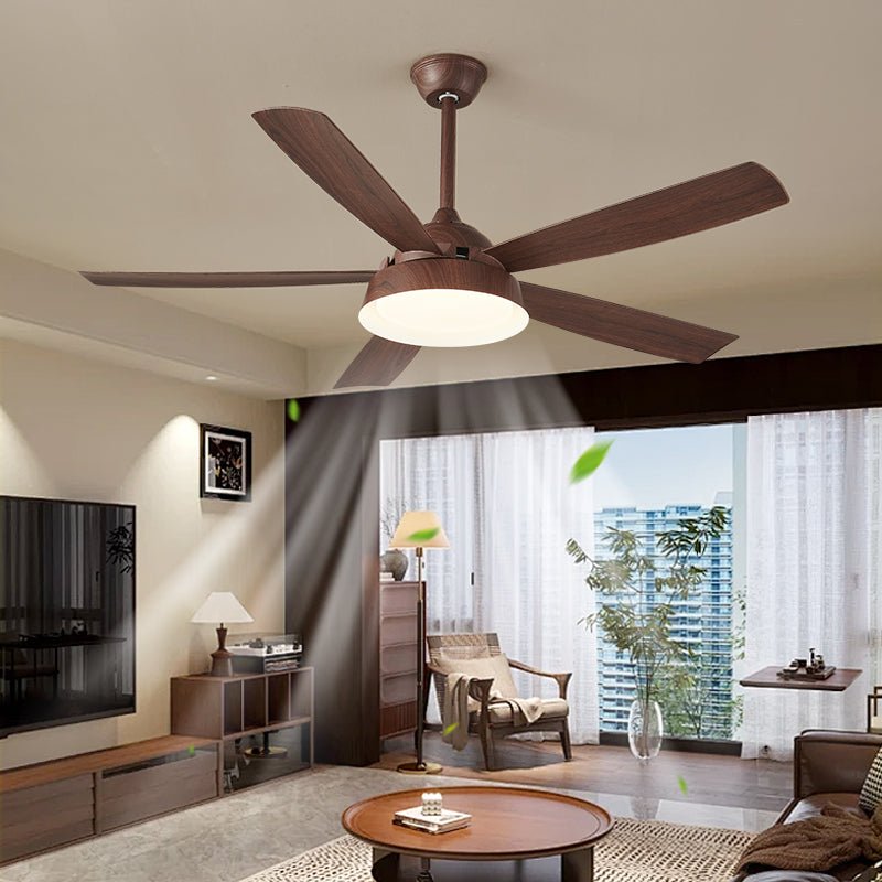 Orvino ventilador de techo con luz de madera