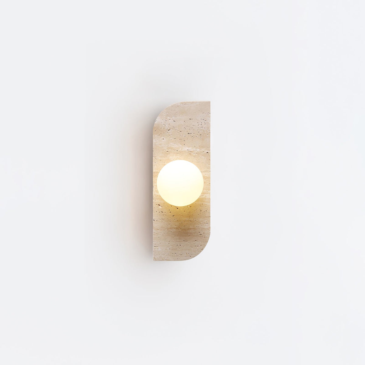 Taviniella aplique de pared minimalista en travertino