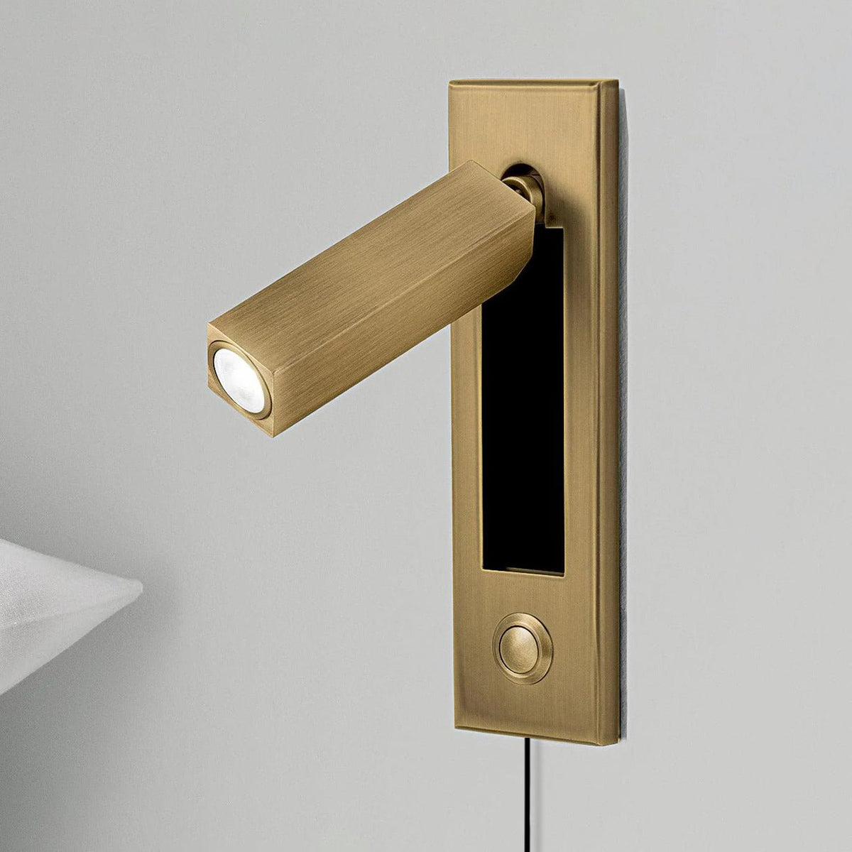Velerelia aplique de pared enchufable para cama