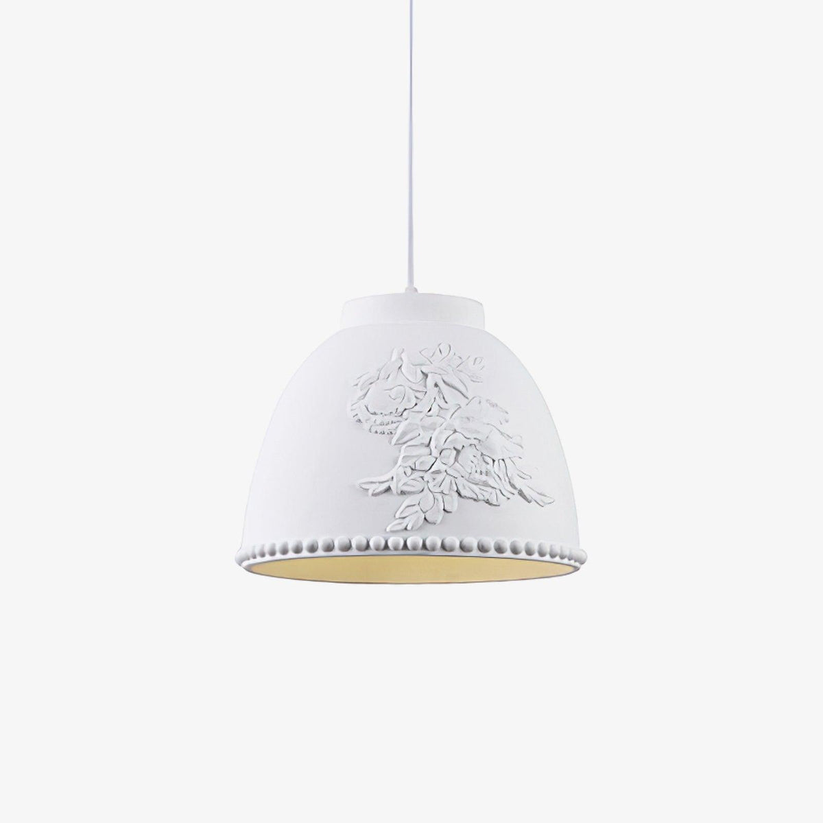 Lámpara colgante con diseño floral en relieve Flora