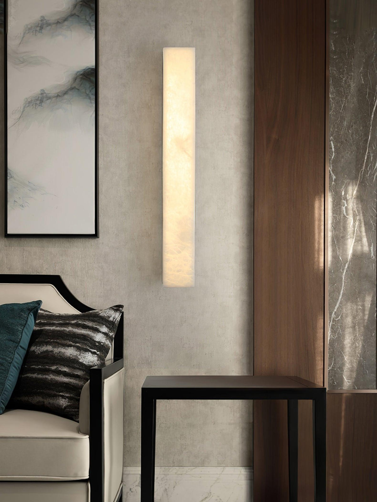 Nivivette aplique de pared con difusor de alabastro