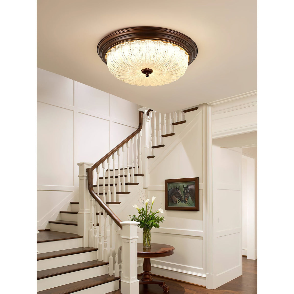 Liorireon lámpara de techo de vidrio