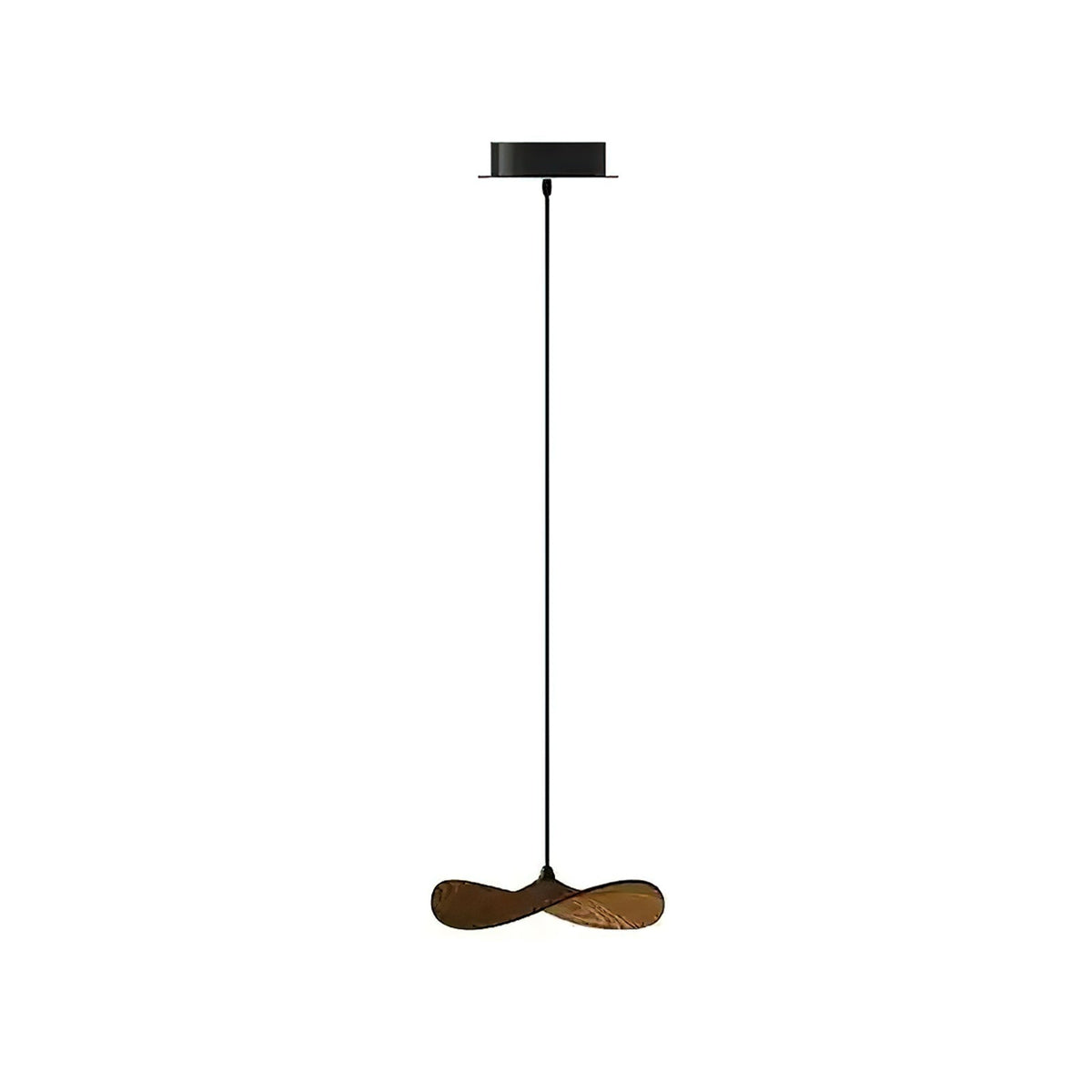 Abbott lámpara de araña moderna minimalista sin hojas, madera