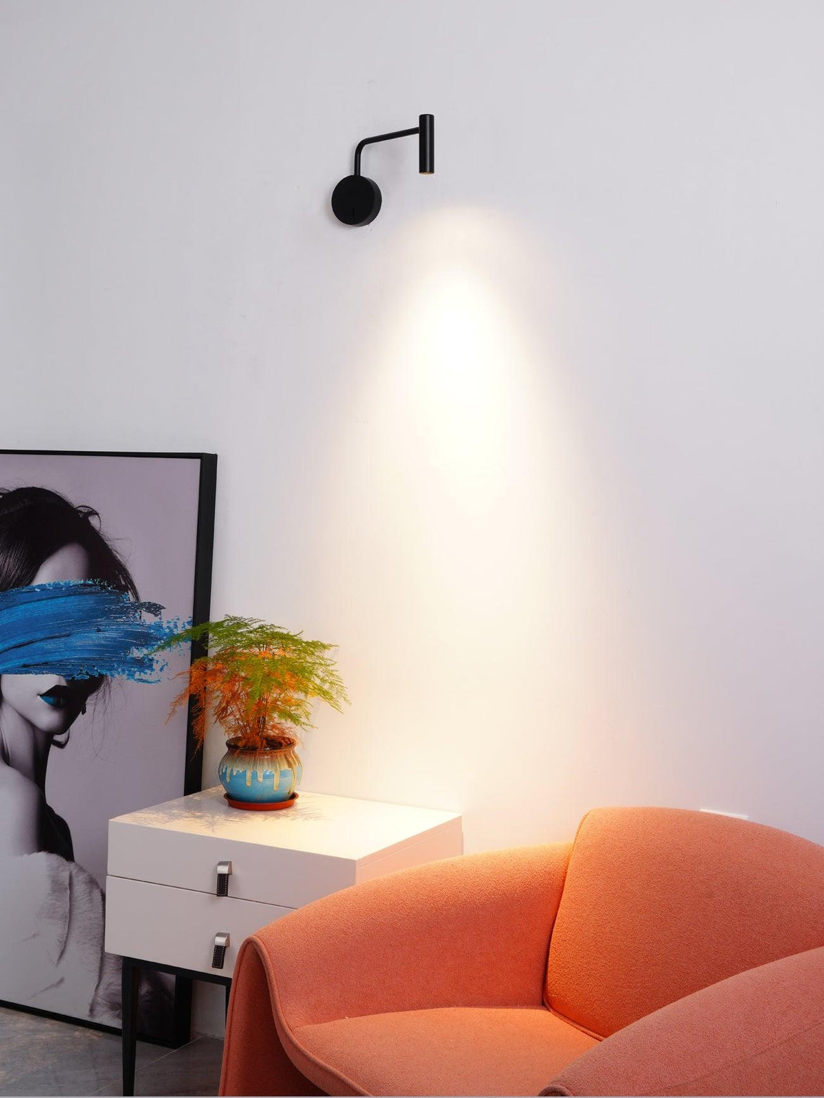 Kiroxen aplique de pared minimalista disco LED