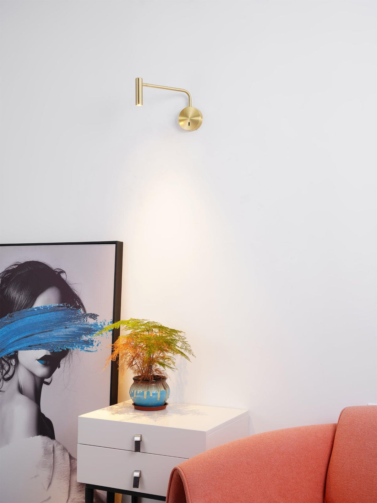 Kiroxen aplique de pared minimalista disco LED
