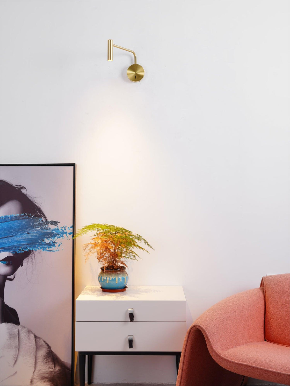 Kiroxen aplique de pared minimalista disco LED