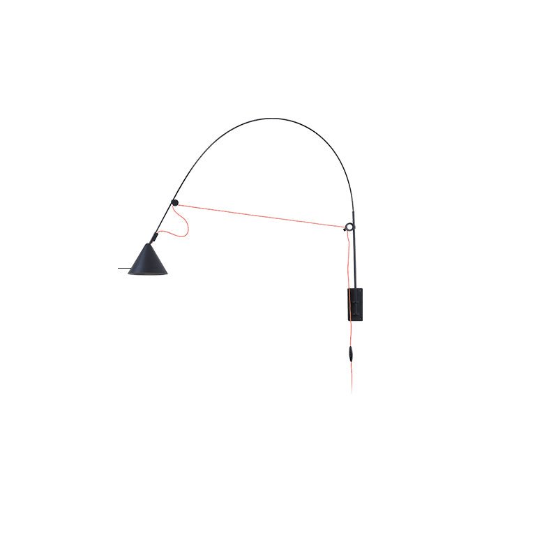 Noraette aplique de pared arco cónico minimalista