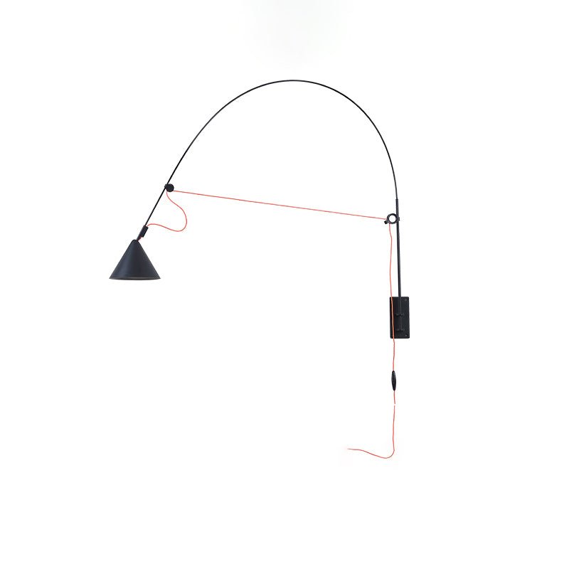 Noraette aplique de pared arco cónico minimalista