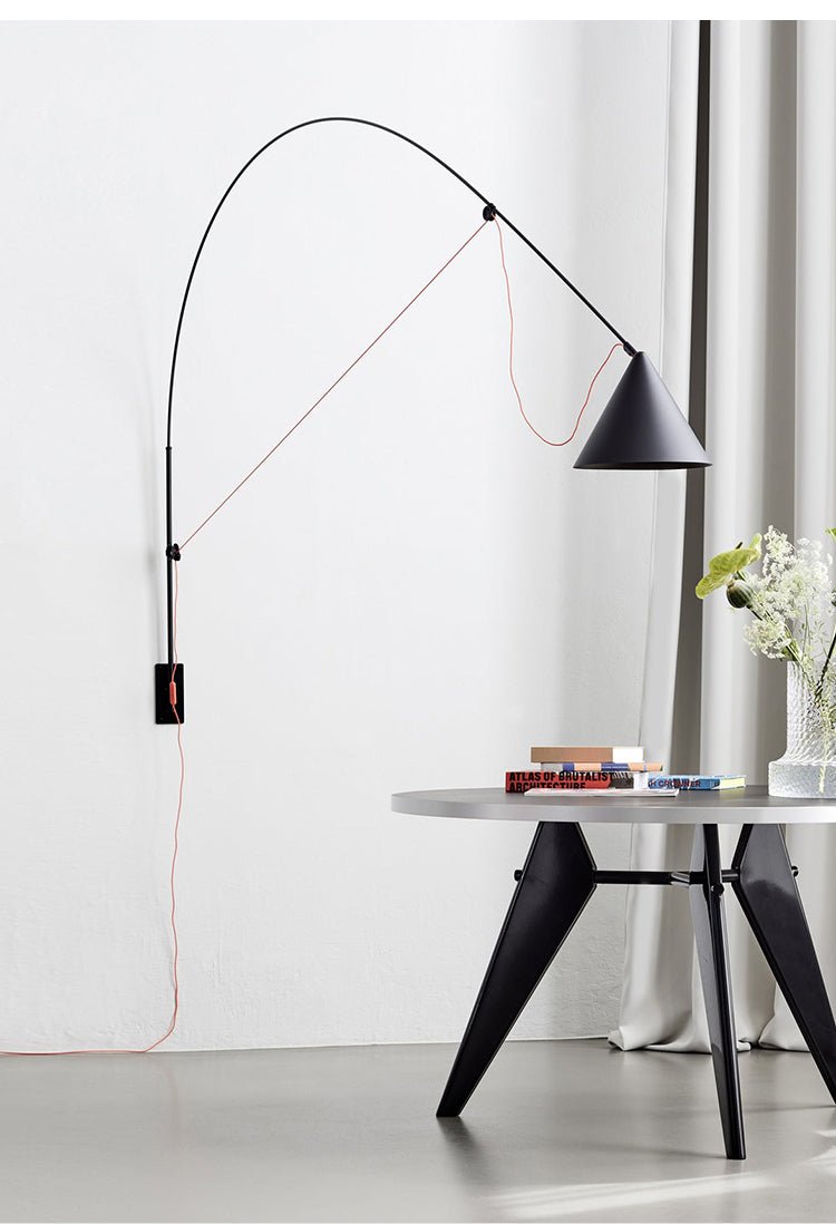 Noraette aplique de pared arco cónico minimalista
