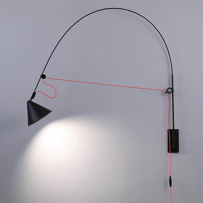 Noraette aplique de pared arco cónico minimalista
