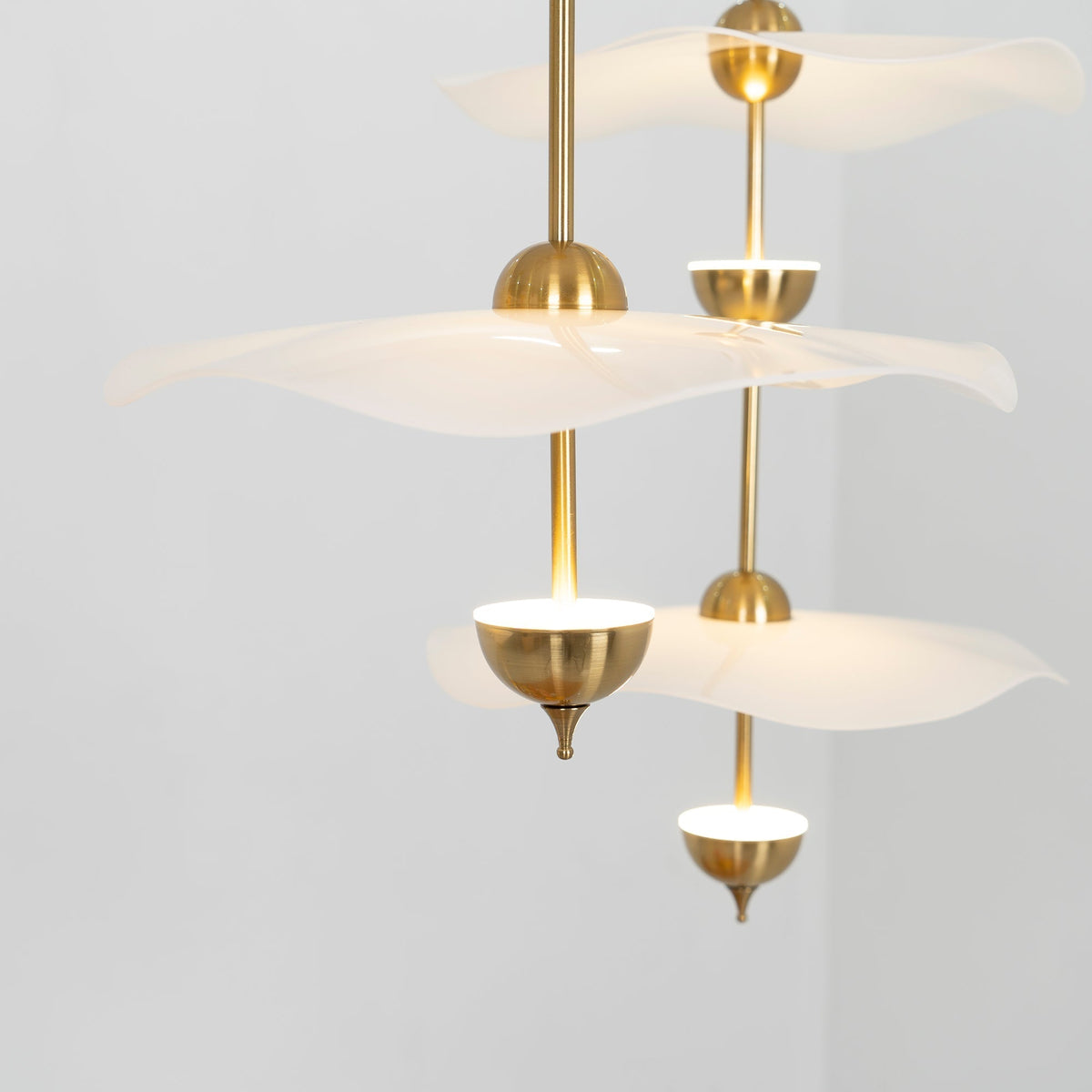 Lusso Wave Double Biscuit Pendant Light