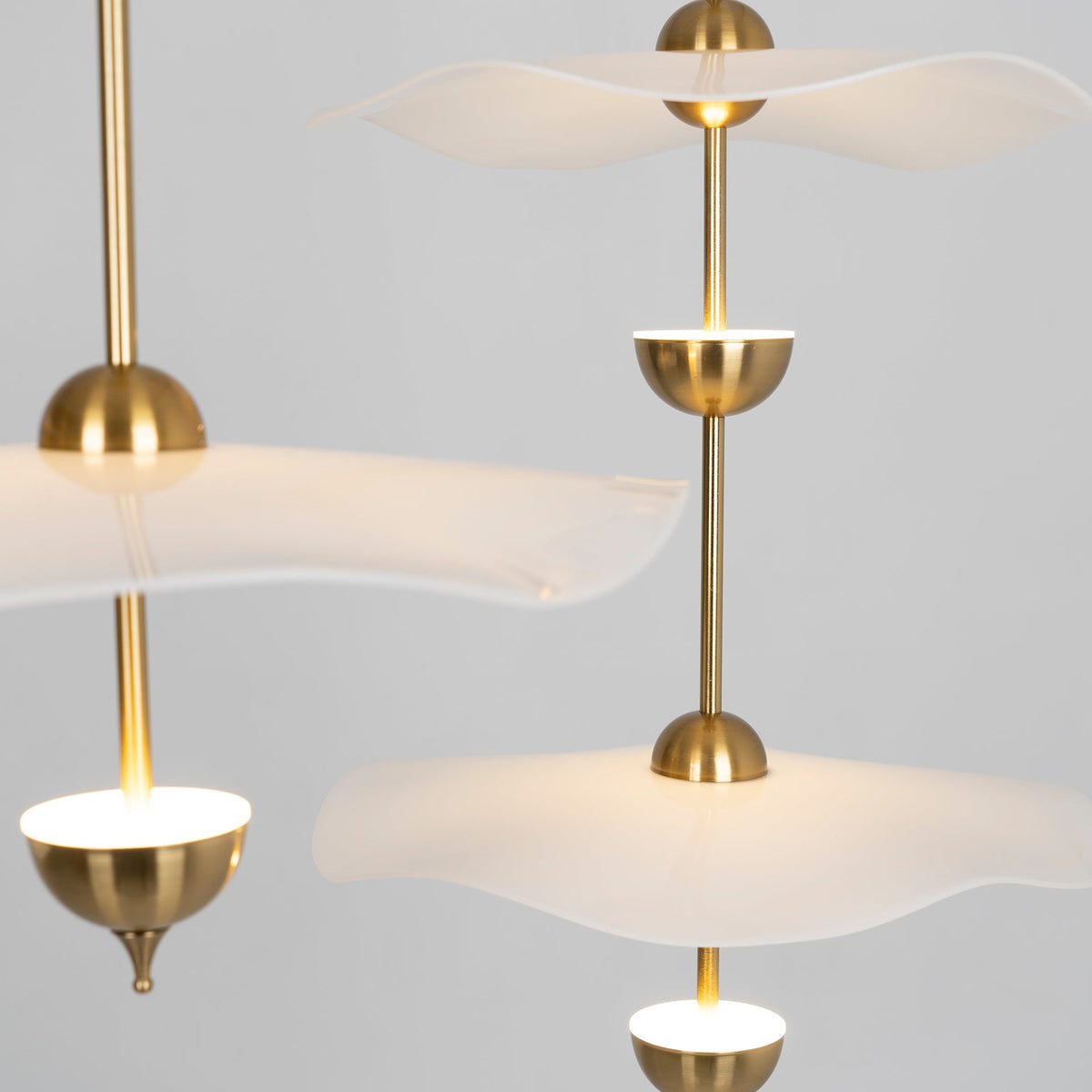 Lusso Wave Double Biscuit Pendant Light
