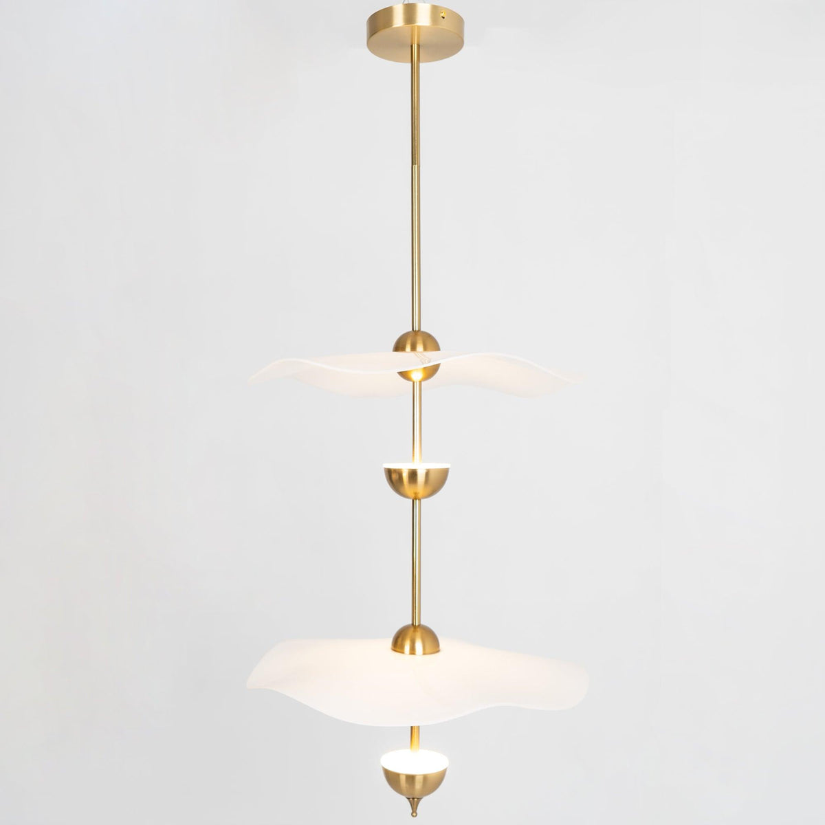 Lusso Wave Double Biscuit Pendant Light