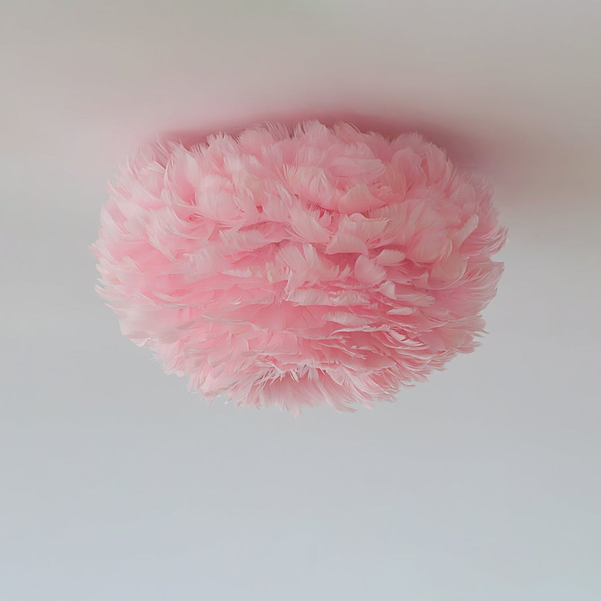 Zalore lámpara de techo Premium nórdica artística con plumas