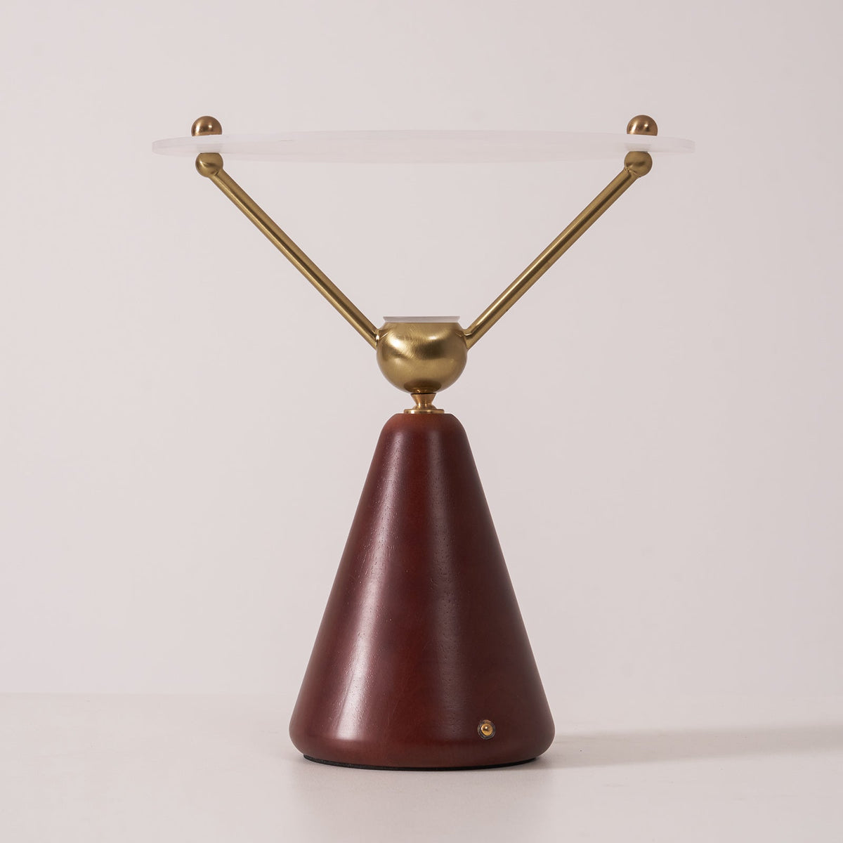 Balance lámpara de mesa moderna de madera