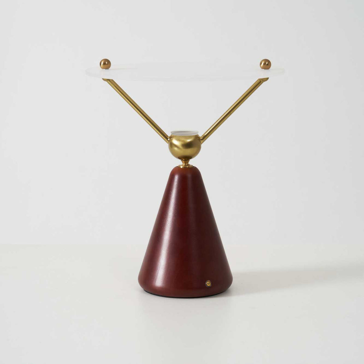 Balance lámpara de mesa moderna de madera