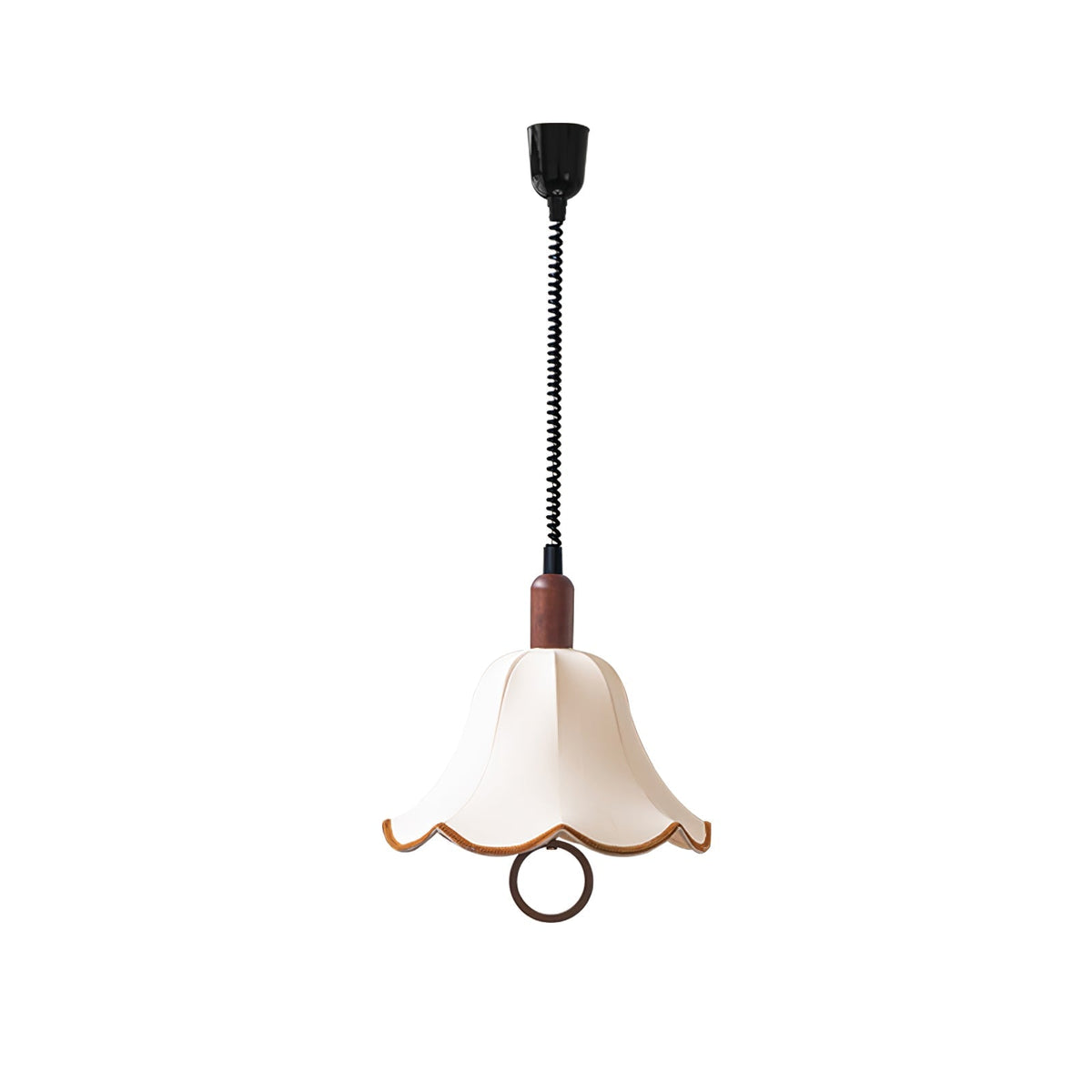 Eurvaryra lámpara colgante clásica con elegancia, de tejido y madera