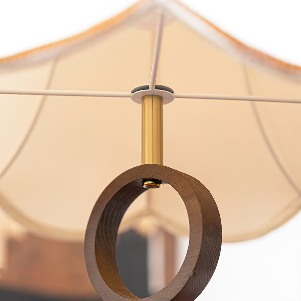 Eurvaryra lámpara colgante clásica con elegancia, de tejido y madera