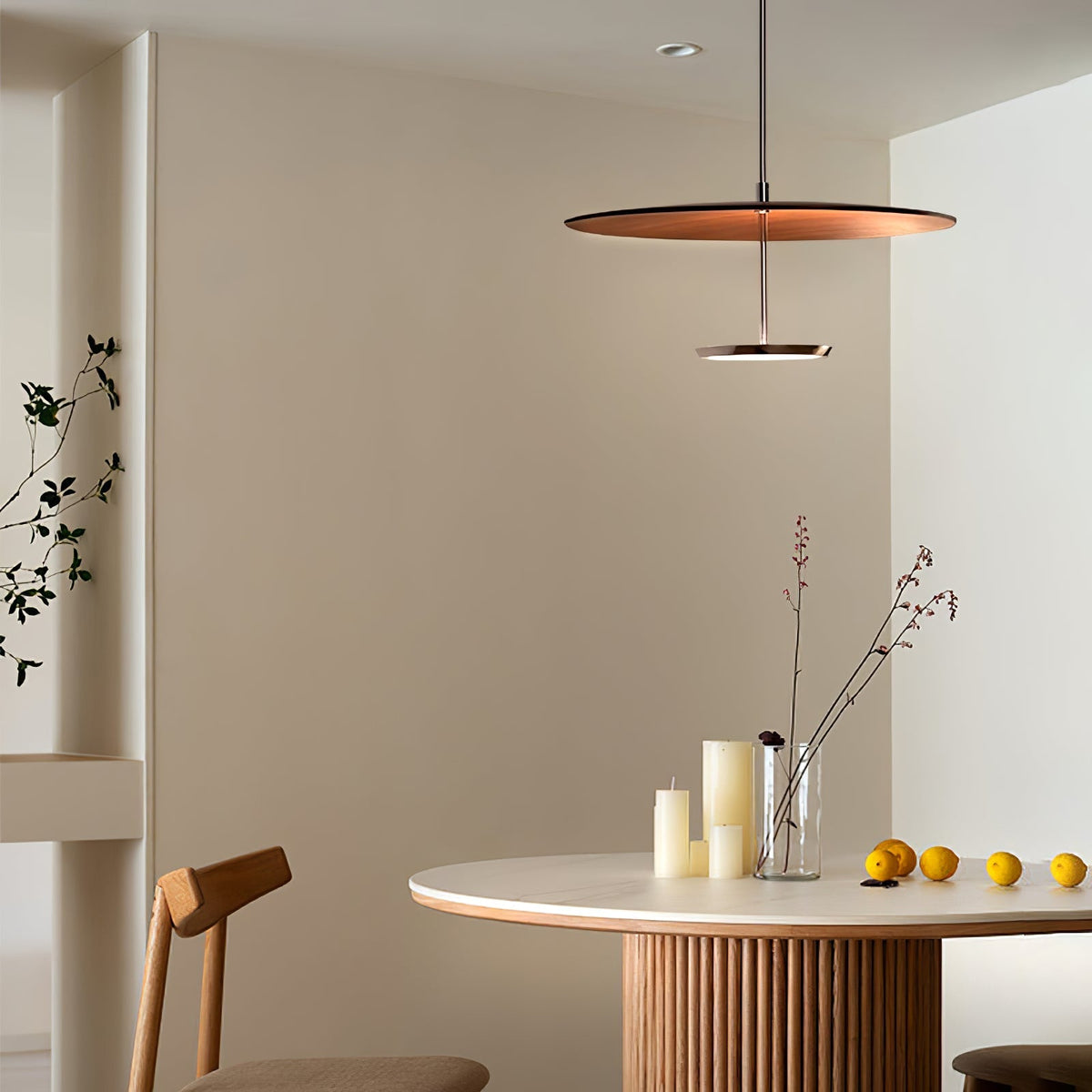 Myphaos lámpara colgante moderna minimalista en disco