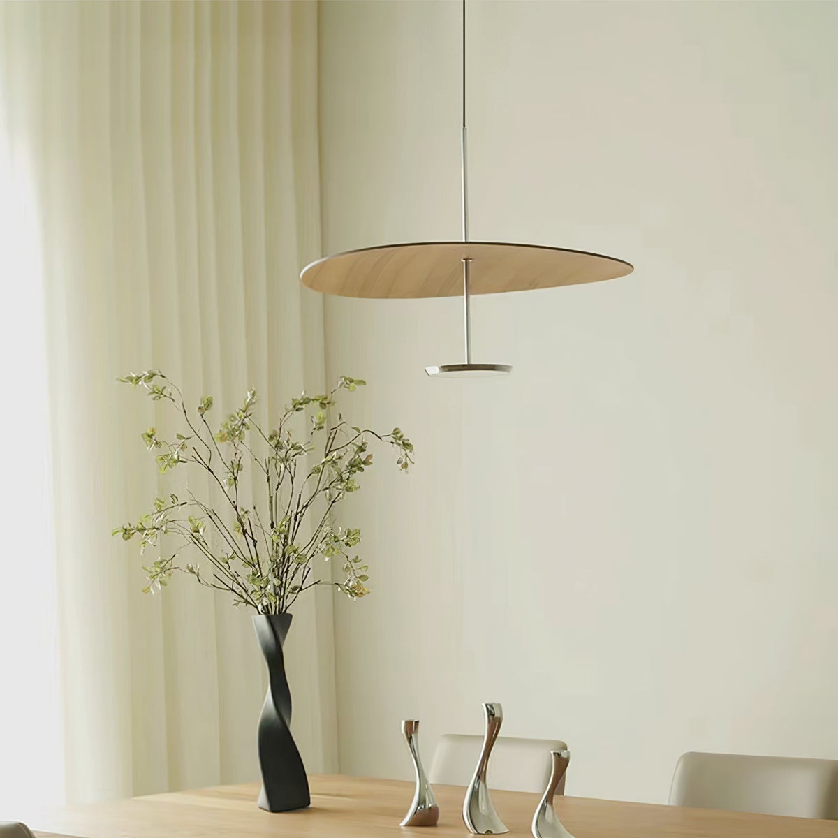 Myphaos lámpara colgante moderna minimalista en disco