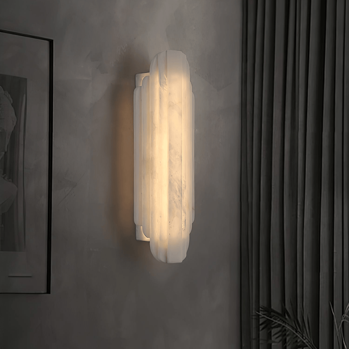 Avenanina aplique de pared Art Deco alabastro