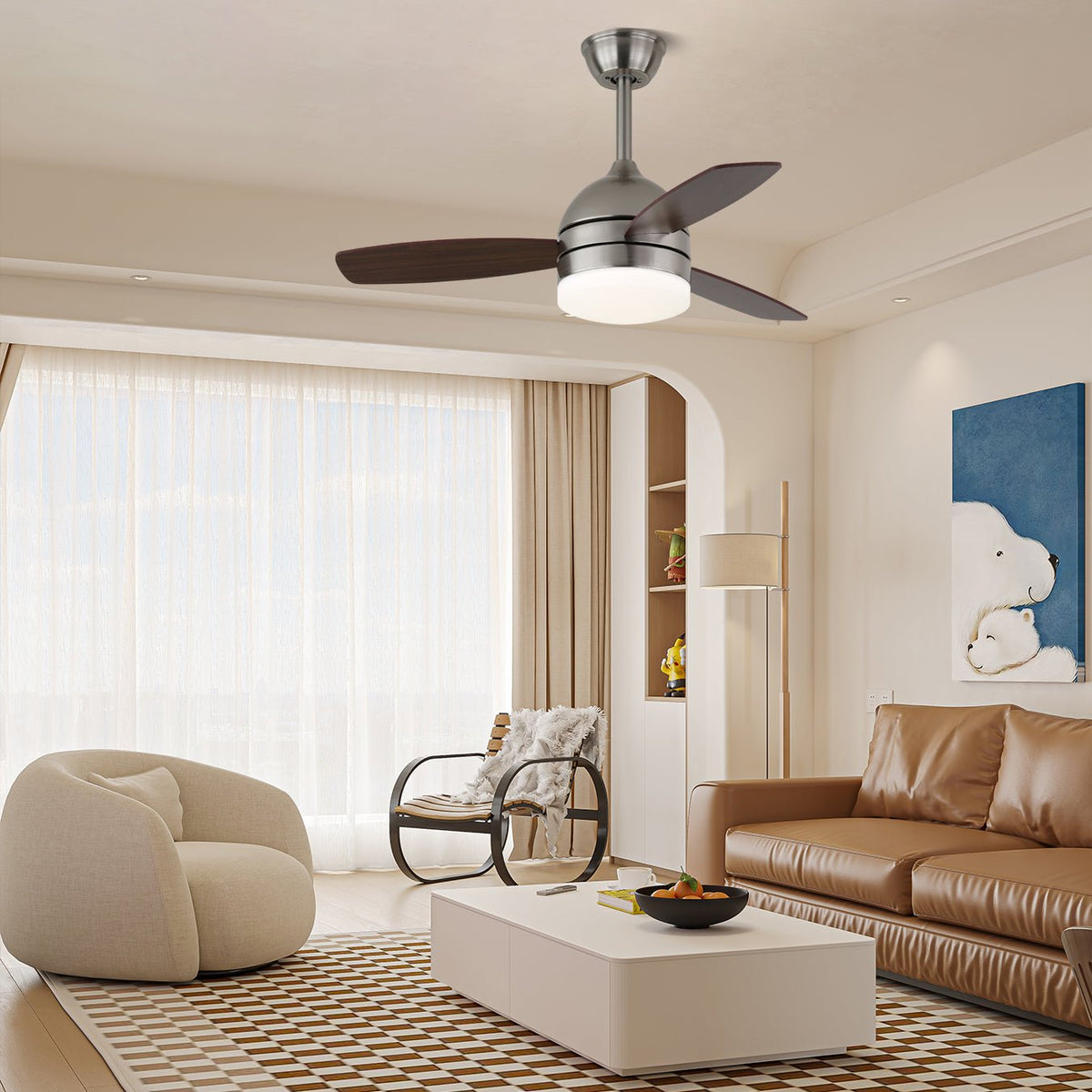 Caelan ventilador de techo con luz moderno