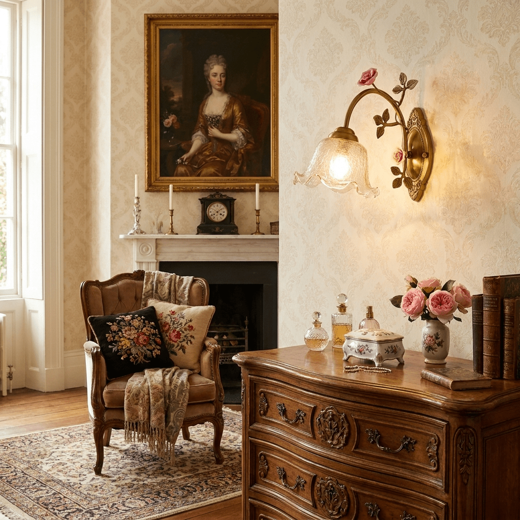 Evamarie aplique de pared Rose