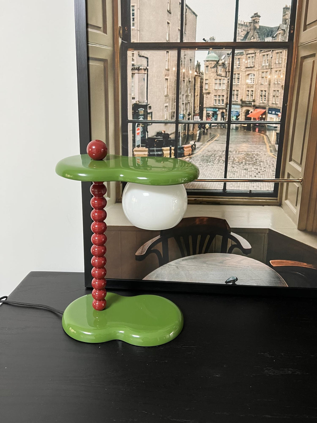 Viloce lámpara de mesa tradicional de resina