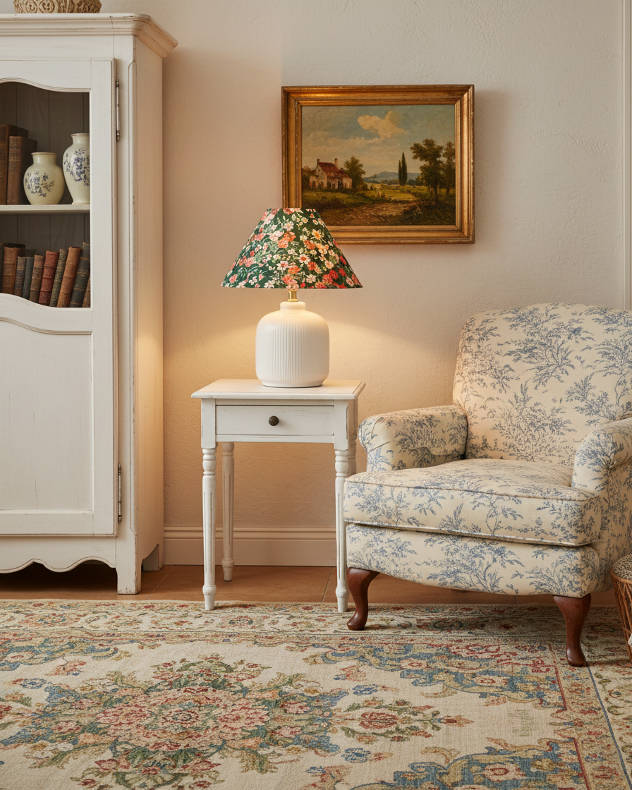 Selisia lámpara de mesa floral