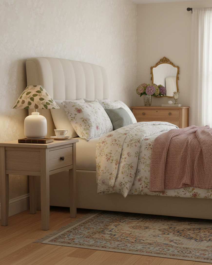 Selisia lámpara de mesa floral