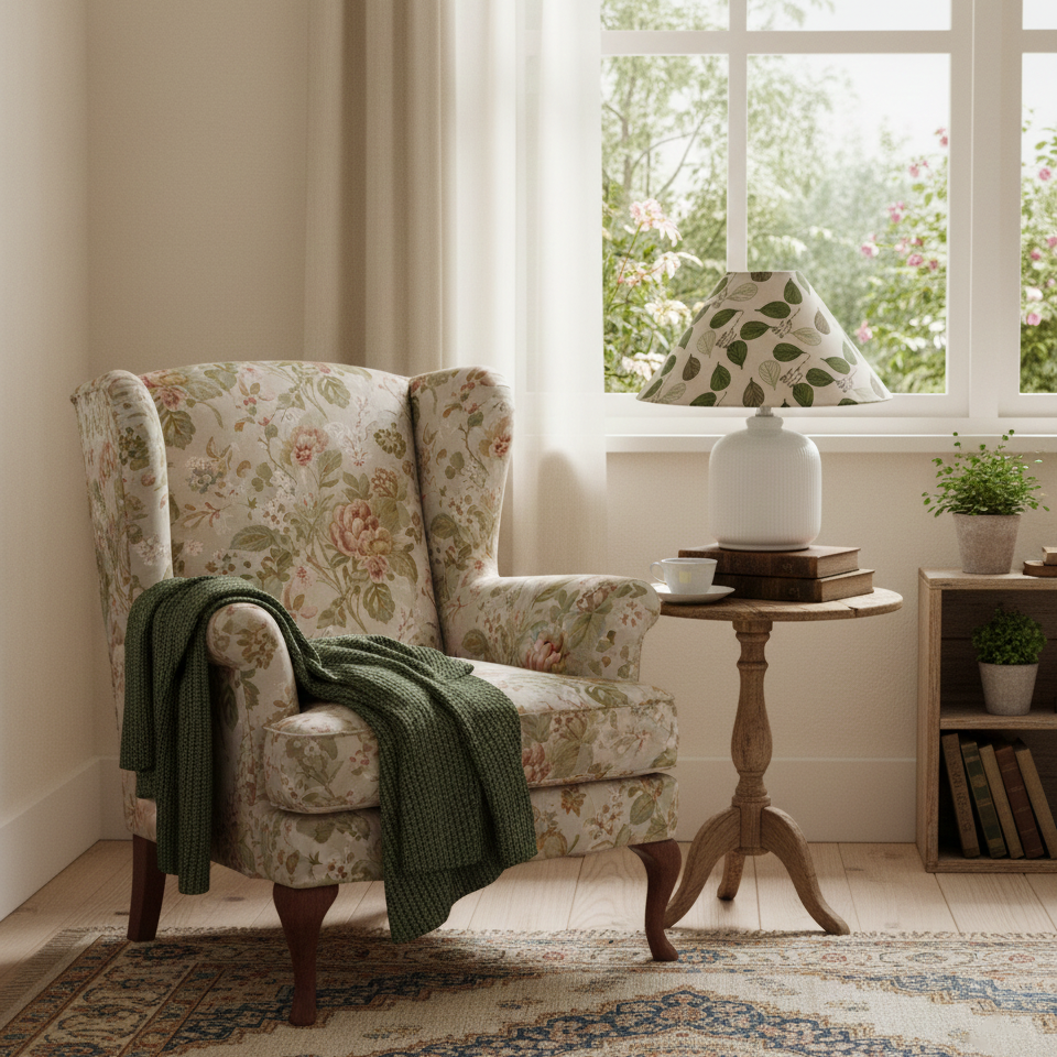 Selisia lámpara de mesa floral