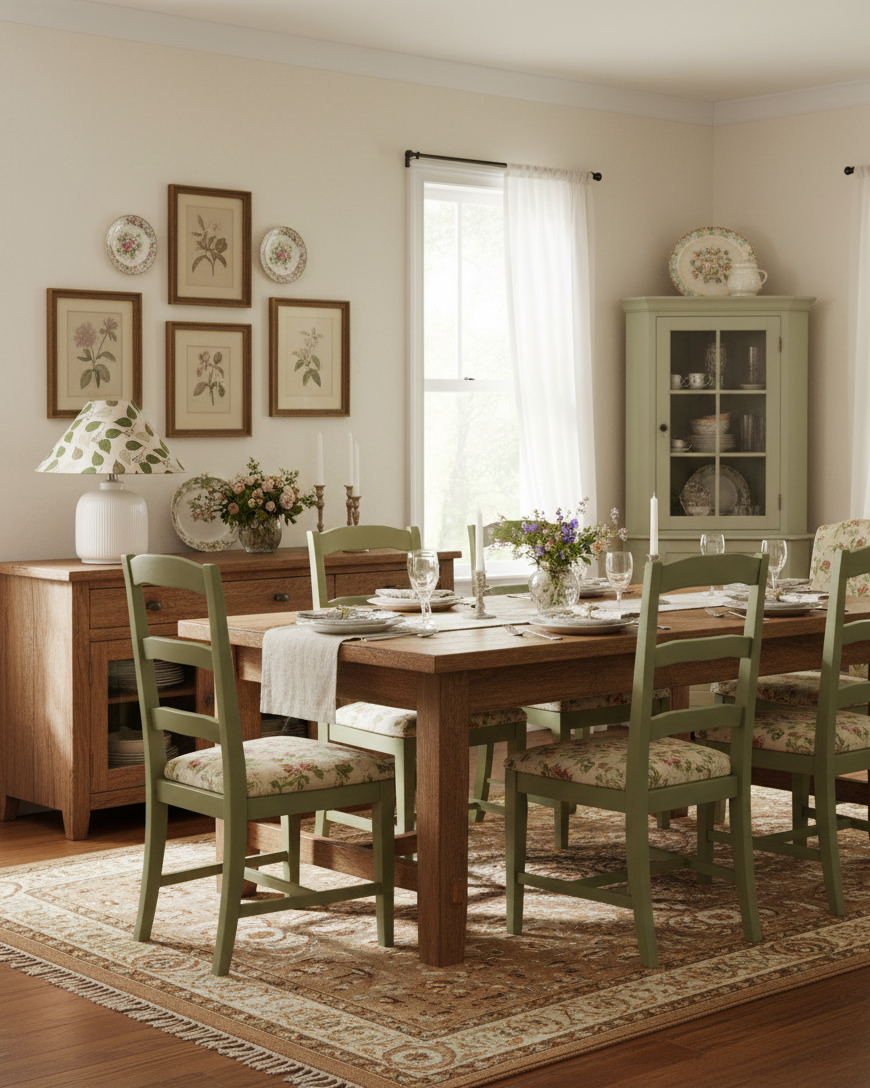 Selisia lámpara de mesa floral