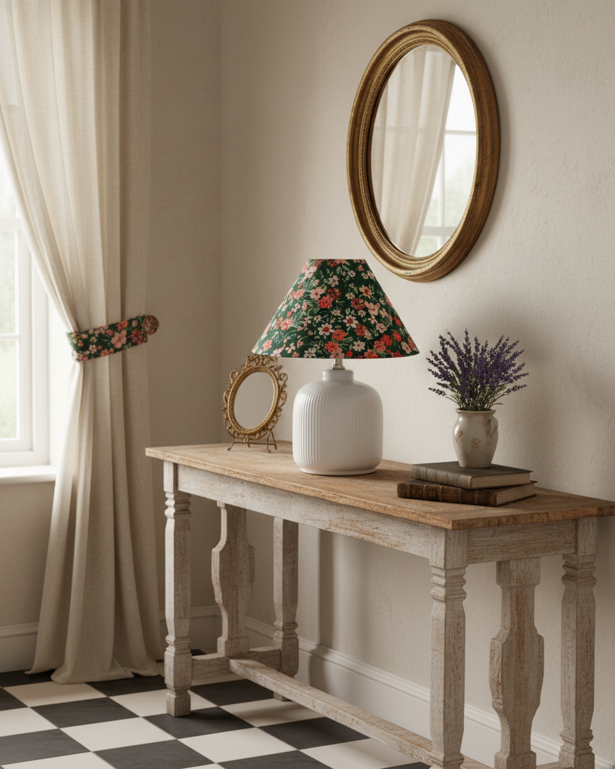Selisia lámpara de mesa floral