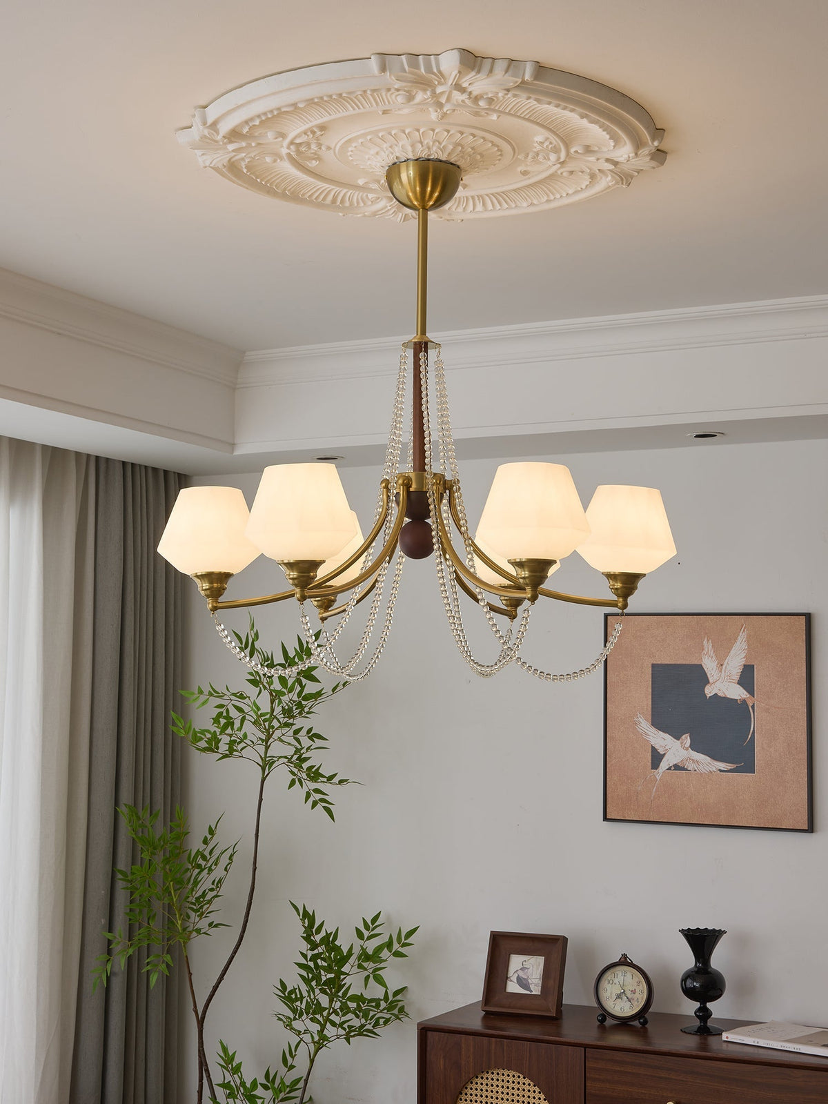 Othaus lámpara de araña tradicional elegancia vintage madera