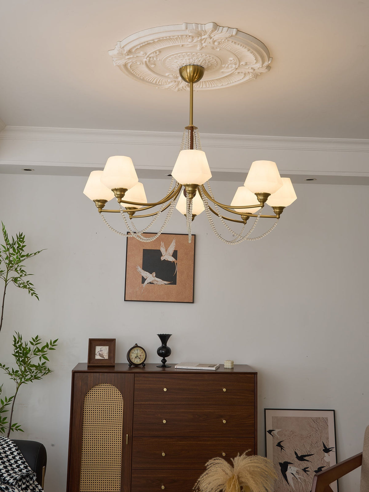 Othaus lámpara de araña tradicional elegancia vintage madera