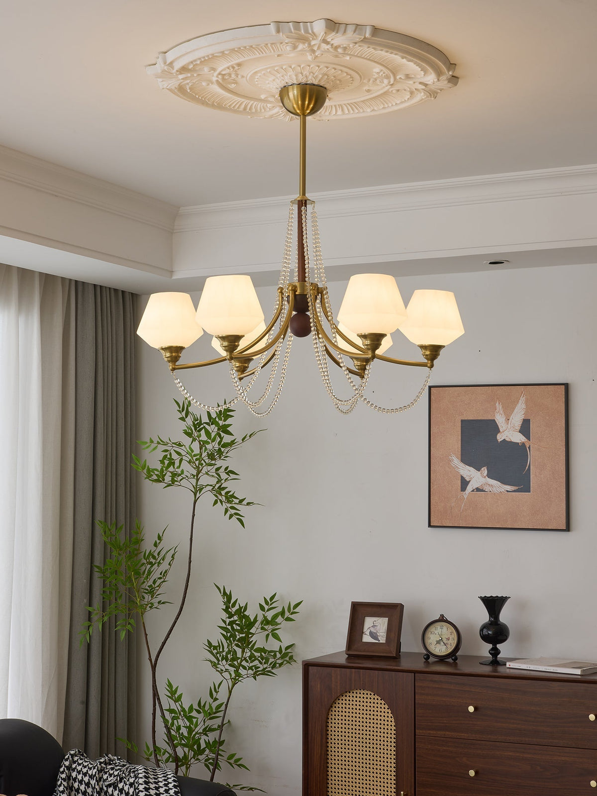 Othaus lámpara de araña tradicional elegancia vintage madera