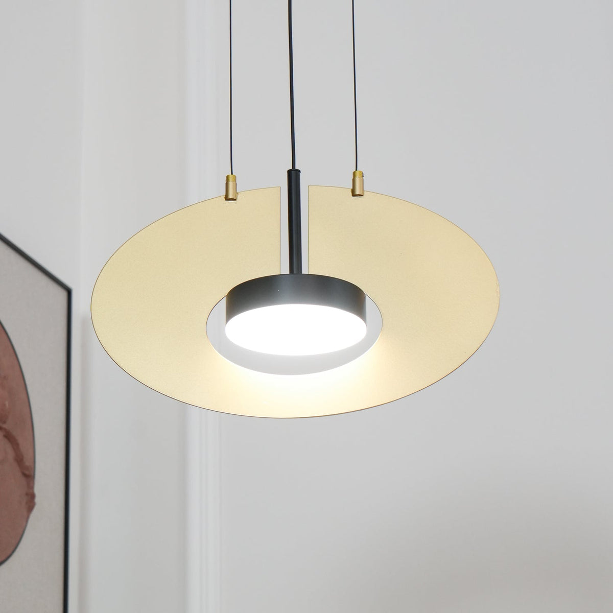Sirixy lámpara colgante anillo oval geométrico