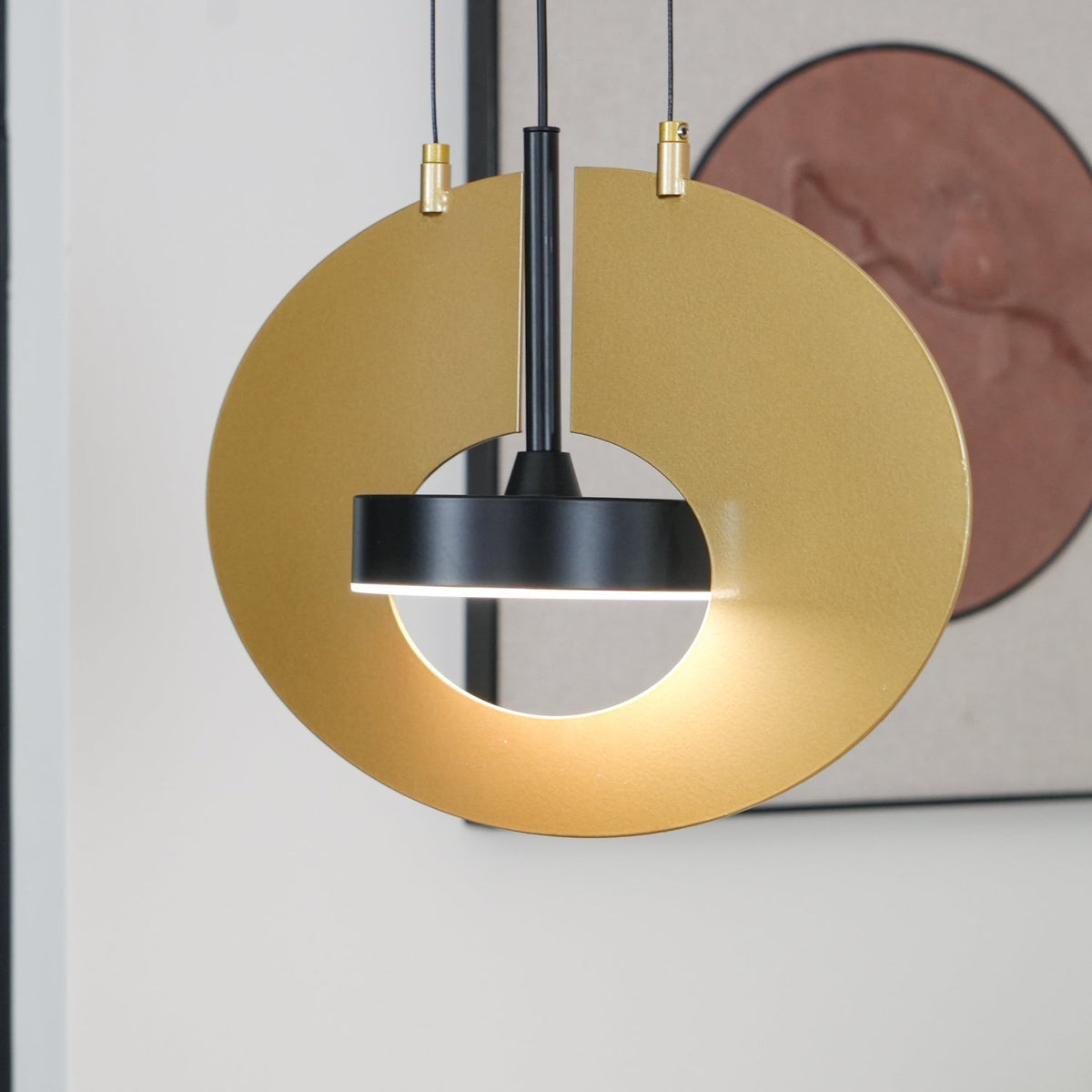 Sirixy lámpara colgante anillo oval geométrico