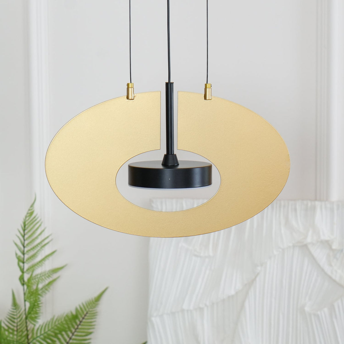 Sirixy lámpara colgante anillo oval geométrico