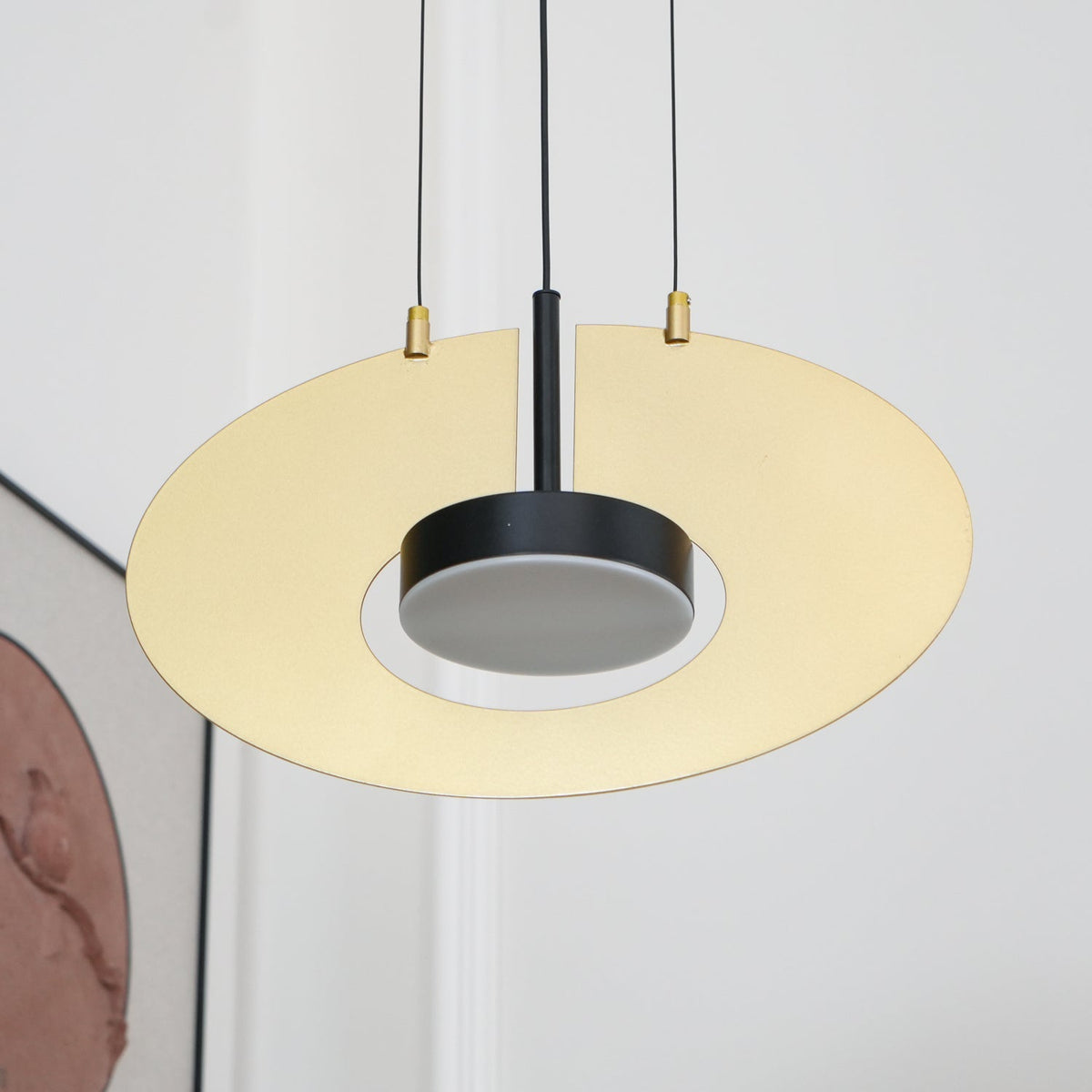 Sirixy lámpara colgante anillo oval geométrico