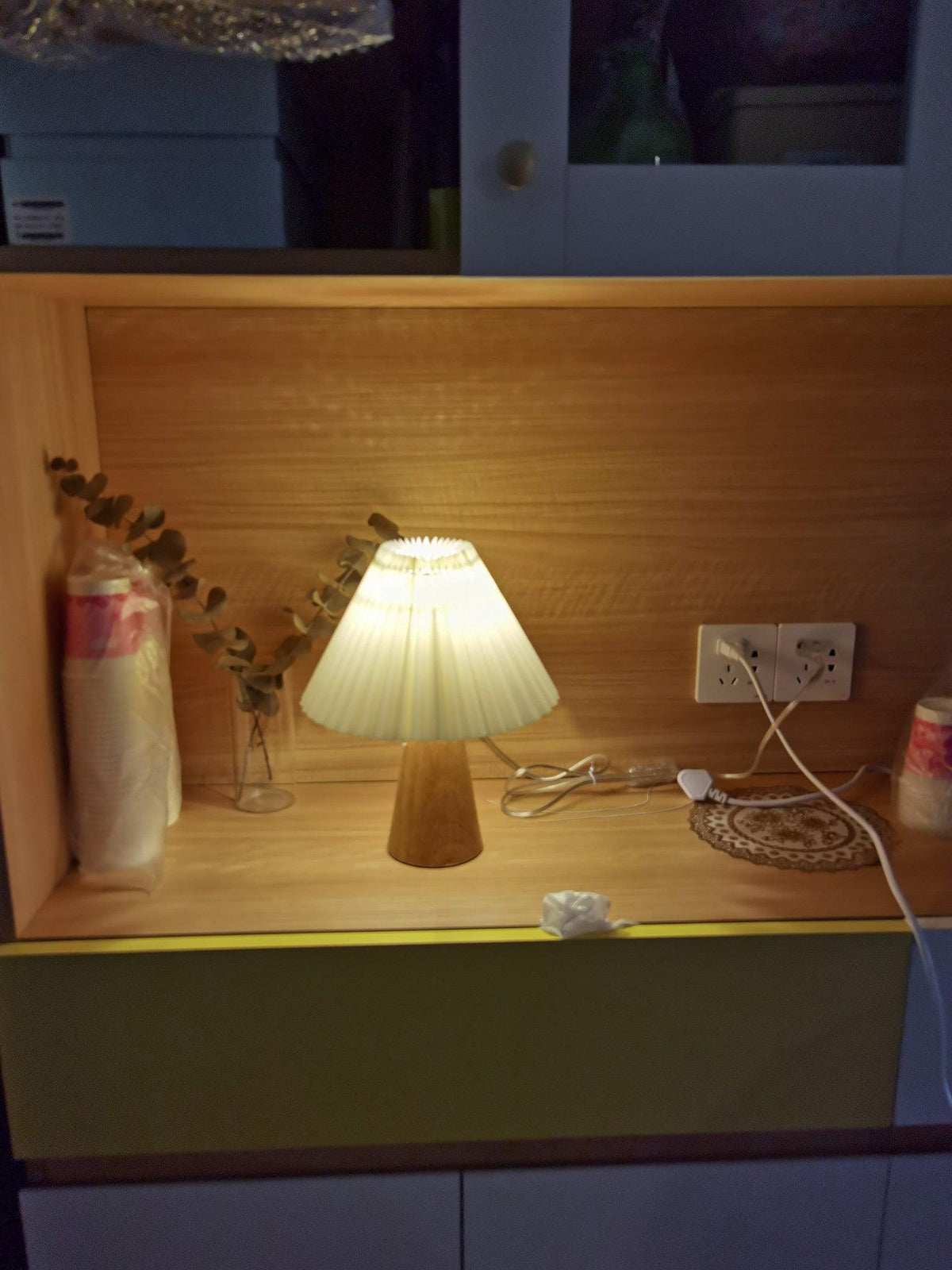 Sylineria lámpara de mesa minimalista de madera