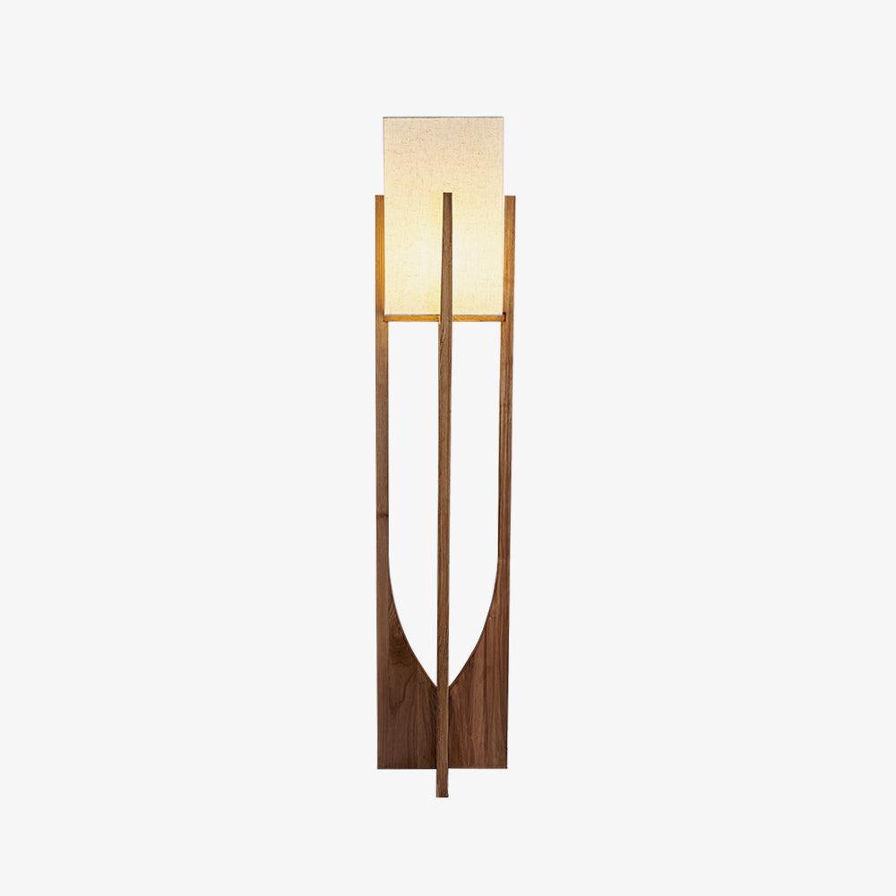 Syleia lámpara de pie de madera moderna